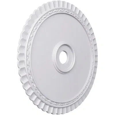 Ekena Millwork Endurathane Blake Ceiling Medallion, 23 5/8"od X 1"p, Factory Primed
