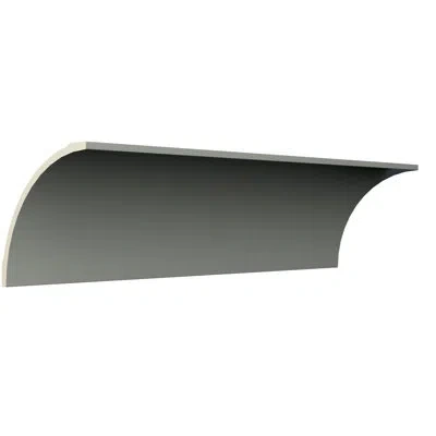Ekena Millwork Endurathane Camilla Crown Moulding, 7 7/8"h X 7 7/8"p X 11 1/8"f X 48"l, Factory Primed
