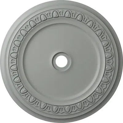 Ekena Millwork Endurathane Caputo Ceiling Medallion, 41"od X 4"id X 2 3/8"p (fits Canopies Up To 5 1/2") In Primed