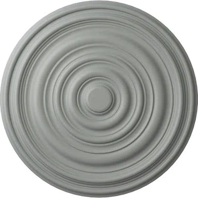 Ekena Millwork Endurathane Carton Ceiling Medallion, 12 5/8"od X 1"p (for Canopies Up To 2 5/8")