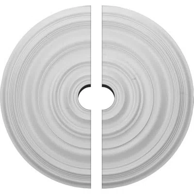 Ekena Millwork Endurathane Carton Smooth Ceiling Medallion, 29 1/8"od X 4"id X 1 1/2"p (fits Canopies Up To 9 1/8")