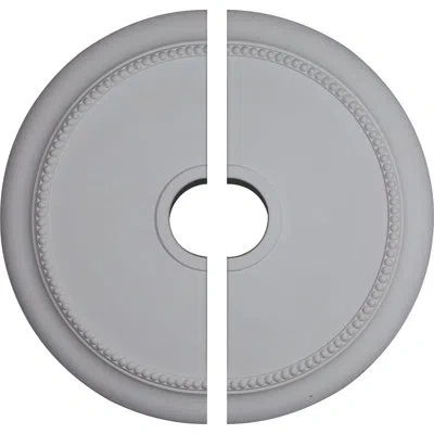 Ekena Millwork Endurathane Crendon Ceiling Medallion, 24 1/8"od X 4 3/8"id X 2 1/4"p (fits Canopies Up To 4 3/8"), 