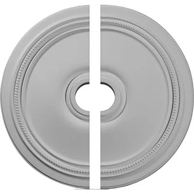 Ekena Millwork Endurathane Diane Ceiling Medallion, 24"od X 3 5/8"id X 1 1/4"p (fits Canopies Up To 6 1/4"), Two Pi