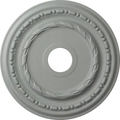 Ekena Millwork Endurathane Dublin Ceiling Medallion, 17 7/8"od X 3 5/8"id X 1 1/4"p (fits Canopies Up To 5 1/8") In Primed