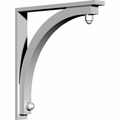 Ekena Millwork Endurathane Emery Bracket In White