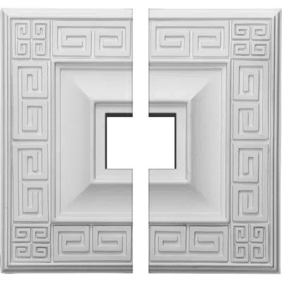 Ekena Millwork Endurathane Eris Ceiling Medallion, 18"w X 18"h X 3 1/2"id X 1 1/8"p (fits Canopies Up To 9 7/8"), T