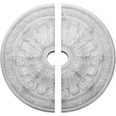 Ekena Millwork Endurathane Flagstone Ceiling Medallion, 30"od X 3 7/8"id X 3 1/4"p (fits Canopies Up To 3 7/8"), Tw