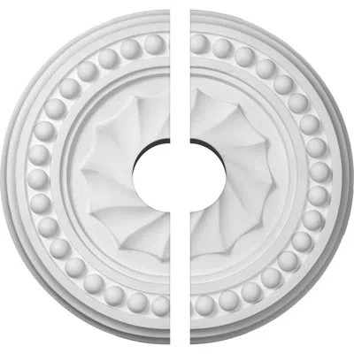 Ekena Millwork Endurathane Foster Shell Ceiling Medallion, 15 3/4"od X 3 1/2"id X 2"p (fits Canopies Up To 9 5/8"),