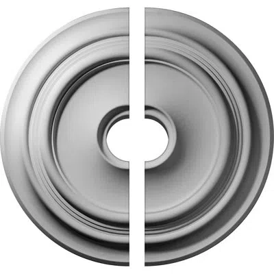Ekena Millwork Endurathane Giana Ceiling Medallion, 32 5/8"od X 6"id X 1 1/2"p (fits Canopies Up To 7 7/8"), Two Pi