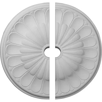 Ekena Millwork Endurathane Gorleen Ceiling Medallion, 31 5/8"od X 3 5/8"id X 1 7/8"p (fits Canopies Up To 3 5/8"), 