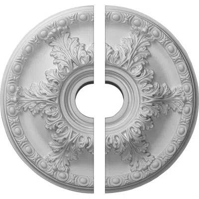 Ekena Millwork Endurathane Granada Ceiling Medallion, 19"od X 3 1/2"id X 1 1/2"p (fits Canopies Up To 7 1/8"), Fact