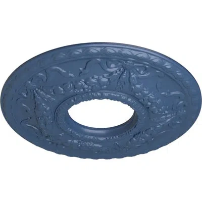 Ekena Millwork Endurathane Hurley Ceiling Medallion, 22 1/8"od X 7 1/4"id X 1 3/4"p (fits Canopies Up To 7 1/4") In Americana