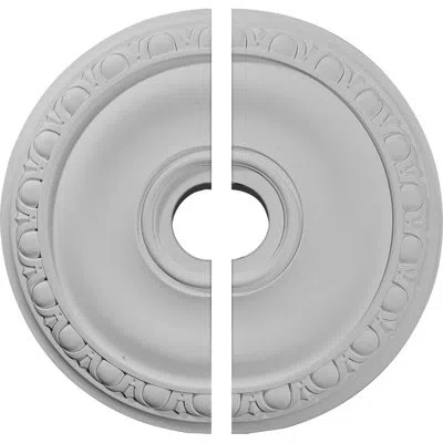 Ekena Millwork Endurathane Jackson Ceiling Medallion, 20"od X 3 5/8"id X 1"p (fits Canopies Up To 5 1/8"), Factory 