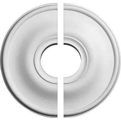 Ekena Millwork Endurathane Jefferson Ceiling Medallion, 11 3/4"od X 3 1/2"id X 3/8"p (fits Canopies Up To 3 1/2"), 