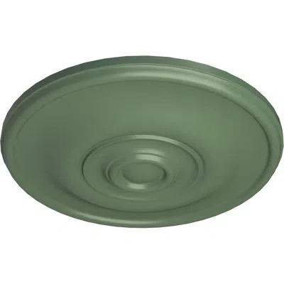 Ekena Millwork Endurathane Jefferson Ceiling Medallion, 11 3/4"od X 3/8"p (fits Canopies Up To 2 7/8") In Athenian Green