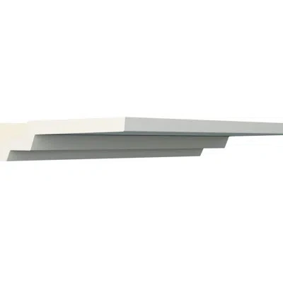 Ekena Millwork Endurathane Kirizma Crown Moulding, 1 1/8"h X 6 1/2"p X 96"l, Factory Primed In White
