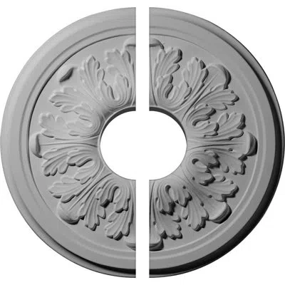 Ekena Millwork Endurathane Legacy Acanthus Ceiling Medallion, 12 3/4"od X 3 1/2"id X 7/8"p (fits Canopies Up To 3 1