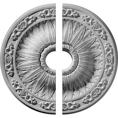 Ekena Millwork Endurathane Lunel Ceiling Medallion, 20 1/4"od X 3 1/2"id X 1 1/2"p (fits Canopies Up To 3 3/4"), Tw