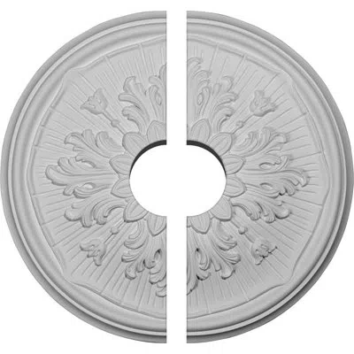Ekena Millwork Endurathane Luton Ceiling Medallion, 15 3/4"od X 3 1/2"id X 5/8"p (fits Canopies Up To 3 1/2"), Two 