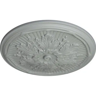Ekena Millwork Endurathane Luton Ceiling Medallion, 21"od X 2"p (fits Canopies Up To 3 1/2") In Primed