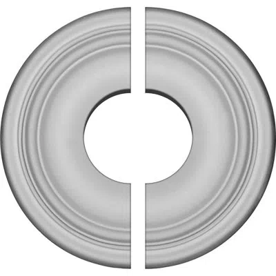 Ekena Millwork Endurathane Maria Ceiling Medallion, 9 5/8"od X 3 1/2"id X 1 1/8"p (fits Canopies Up To 3 1/2"), Fac