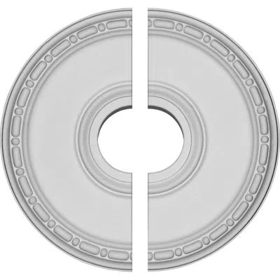 Ekena Millwork Endurathane Medea Ceiling Medallion, 16 1/2"od X 3 7/8"id X 1 1/2"p (fits Canopies Up To 5 3/8"), Fa