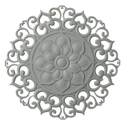 Ekena Millwork Endurathane Melissa Ceiling Medallion, 47 1/4"od X 3/4"p, Factory Primed