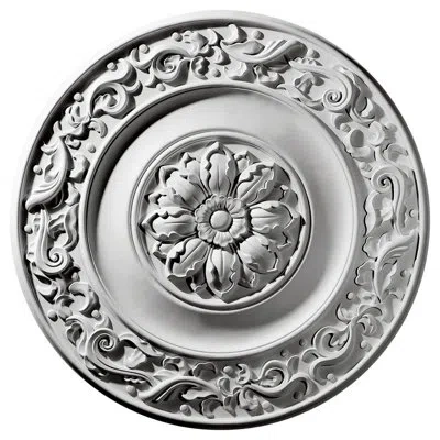 Ekena Millwork Endurathane Milan Ceiling Medallion, 47 5/8"od X 2 3/4"p In Primed