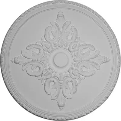 Ekena Millwork Endurathane Milton Ceiling Medallion, 40 5/8"od X 1 3/4"p (fits Canopies Up To 7 7/8") In Primed