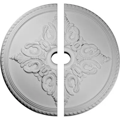 Ekena Millwork Endurathane Milton Ceiling Medallion, 54 1/4"od X 6"id X 2 7/8"p (fits Canopies Up To 10 1/2"), Fact