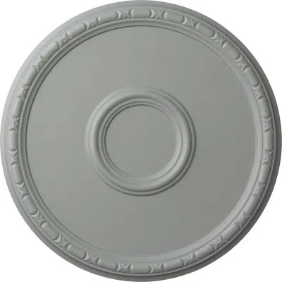 Ekena Millwork Endurathane Odessa Bead & Barrel Ceiling Medallion, 19 3/4"od X 1 3/8"p (fits Canopies Up To 5"), Fa