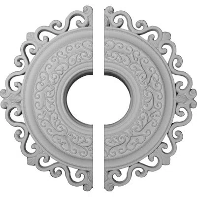 Ekena Millwork Endurathane Orrington Ceiling Medallion, 22"od X 6 1/4"id X 1 3/4"p (fits Canopies Up To 6 1/4"), Tw