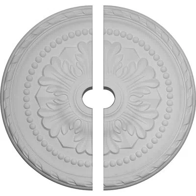 Ekena Millwork Endurathane Palmetto Ceiling Medallion, 31 1/2"od X 3 5/8"id X 1 3/4"p (fits Canopies Up To 7 5/8"),