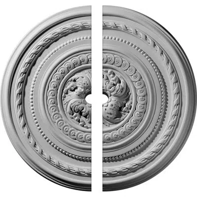 Ekena Millwork Endurathane Pearl Ceiling Medallion, 26 1/4"od X 1 1/2"id X 1 1/2"p (fits Canopies Up To 1 7/8"), Tw