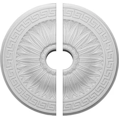 Ekena Millwork Endurathane Randee Ceiling Medallion, 20"od X 3 1/2"id X 1 3/8"p (fits Canopies Up To 3 7/8"), Two P
