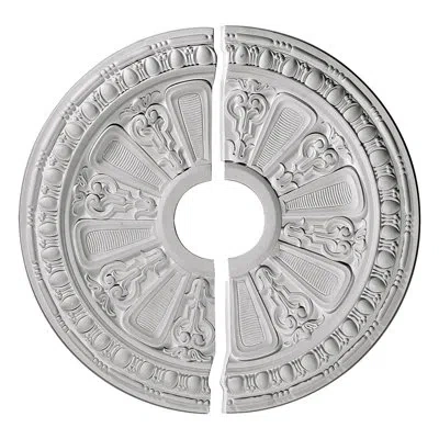 Ekena Millwork Endurathane Raymond Ceiling Medallion, 17 5/8"od X 3 5/8"id X 7/8"p (fits Canopies Up To 3 5/8"), Tw