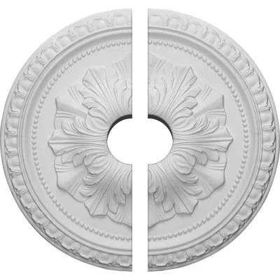 Ekena Millwork Endurathane Richmond Ceiling Medallion, 18"od X 3 1/2"id X 1 3/8"p (fits Canopies Up To 2 5/8"), Two