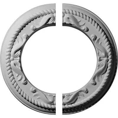Ekena Millwork Endurathane Roped Medway Ceiling Medallion, 12 1/4"od X 7 1/2"id X 7/8"p (fits Canopies Up To 7 1/2"