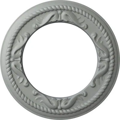 Ekena Millwork Endurathane Roped Medway Ceiling Medallion, 12 1/4"od X 7 1/2"id X 7/8"p (fits Canopies Up To 7 1/2" In Primed