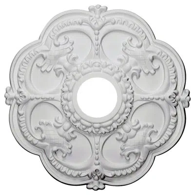 Ekena Millwork Endurathane Rotherham Ceiling Medallion, 18"od X 3 1/2"id X 1 1/2"p (fits Canopies Up To 3 1/2") In Primed