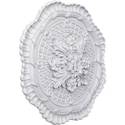 Ekena Millwork Endurathane Sally Ceiling Medallion, 22 1/2"od X 2"p, Factory Primed