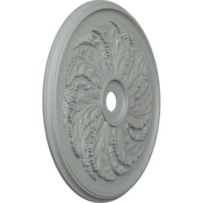 Ekena Millwork Endurathane Sellek Ceiling Medallion, 42 1/8"od X 1 7/8"p (fits Canopies Up To 9") In Primed