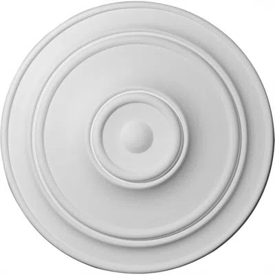 Ekena Millwork Endurathane Small Classic Ceiling Medallion, 40 1/4"od X 3 1/8"p (fits Canopies Up To 10") In Primed