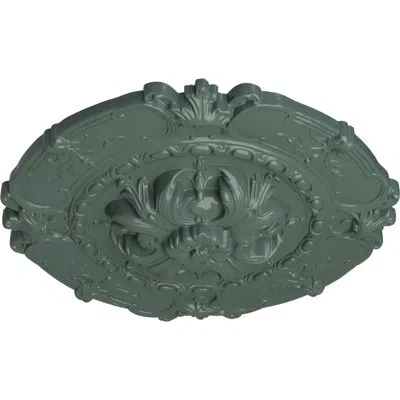 Ekena Millwork Endurathane Southampton Ceiling Medallion, 16 1/2"od X 2 3/8"p In Cloud Burst