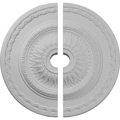 Ekena Millwork Endurathane Sunflower Ceiling Medallion, 29 1/2"od X 3 5/8"id X 1 5/8"p (fits Canopies Up To 5 5/8")