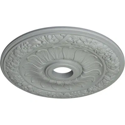Ekena Millwork Endurathane Swindon Ceiling Medallion, 24"od X 4"id X 1 1/2"p (fits Canopies Up To 6 1/8") In Primed