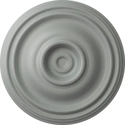 Ekena Millwork Endurathane Traditional Ceiling Medallion, 14 3/4"od X 1 3/4"p (fits Canopies Up To 4") In Primed