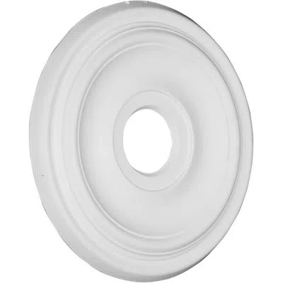 Ekena Millwork Endurathane Traditional Ceiling Medallion, 15 1/2" Od X 3 1/2"id X 1 1/4"p, Factory Primed