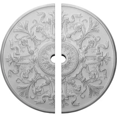 Ekena Millwork Endurathane Versailles Ceiling Medallion, 33"od X 2 1/2"id X 1 3/4"p (fits Canopies Up To 3 1/4"), T