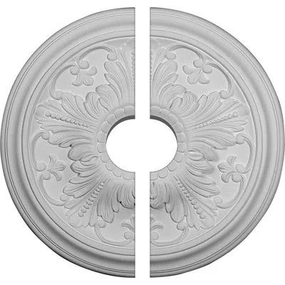 Ekena Millwork Endurathane Vienna Ceiling Medallion, 16 7/8"od X 3 1/2"id X 5/8"p (fits Canopies Up To 3 1/2"), Two